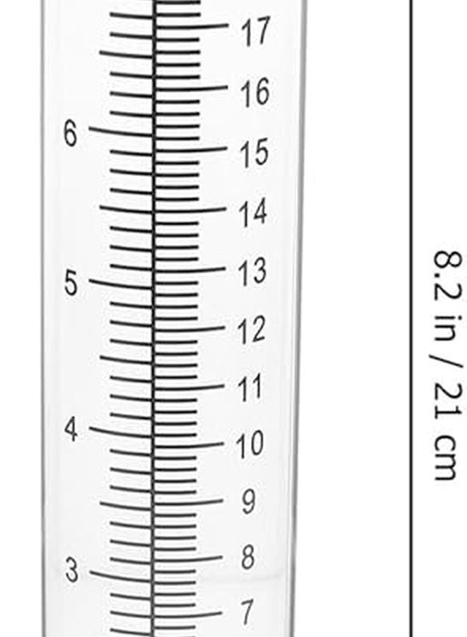 أنبوب استبدال مقياس المطر من زجاج البوروسيليكات مع علامات واضحة لقياس هطول الأمطار في الهواء الطلق - Image 3